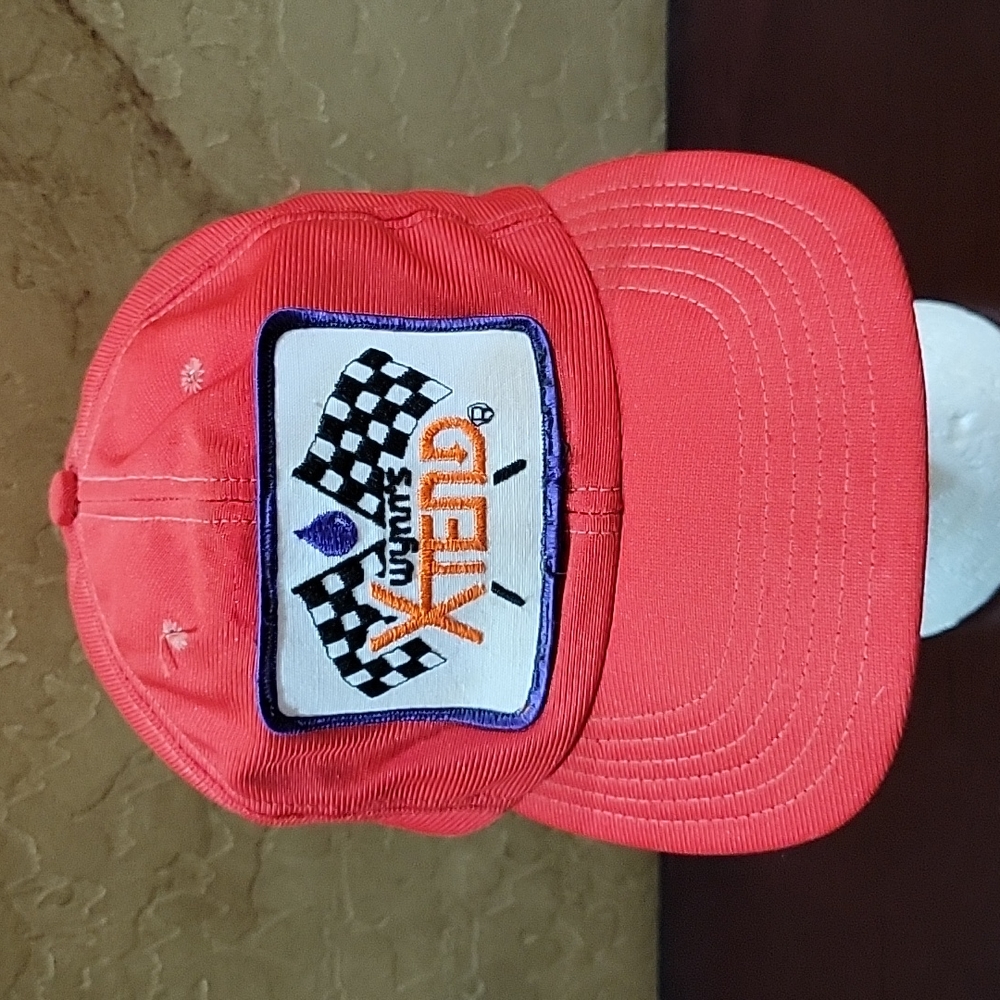 Vintage  Wynn's Xtend Oil Snapback  Gas Racing  Orange